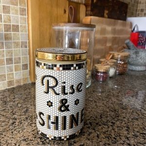 Anthropologie bistro rise & shine canister